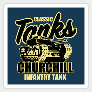 WW2 Churchill Tank Sticker